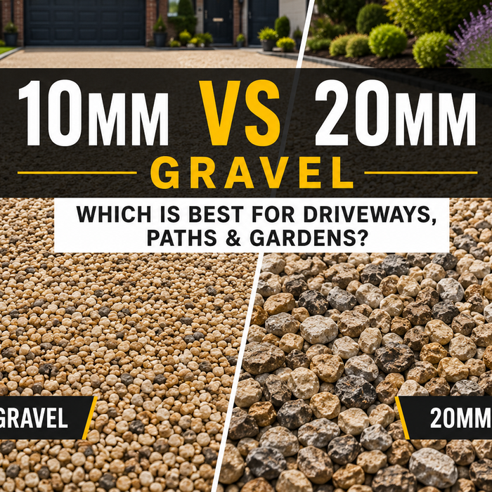 10mm vs 20mm gravel for driveways paths and gardens from UK Building Supplies