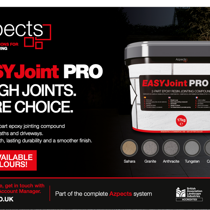 Azpects EASYJoint PRO new 2026 colours Tungsten, Carbon and Jet Black – UK Building Supplies