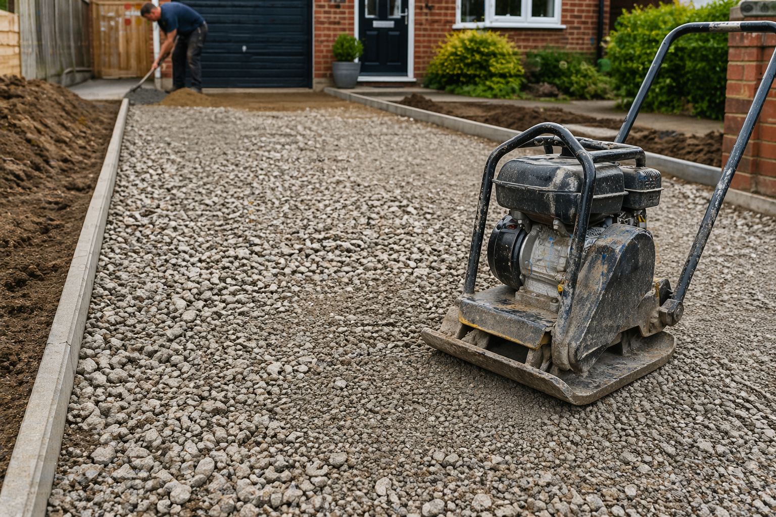 20mm shingle gravel close-up showing natural stone mix used for driveways