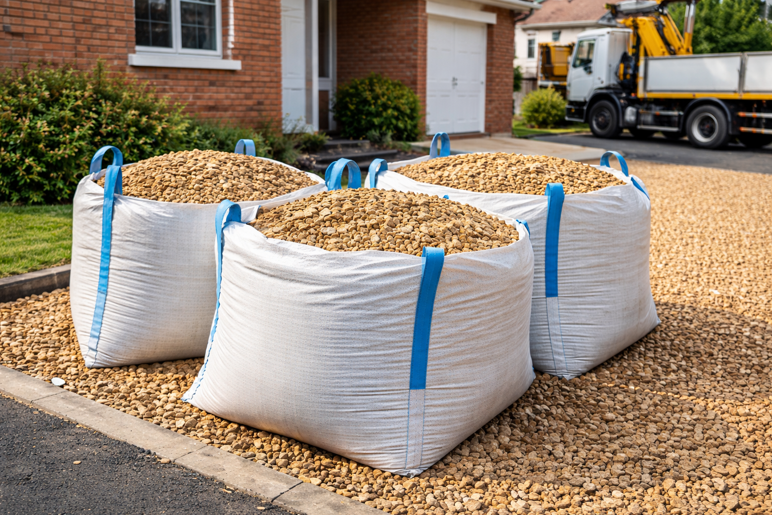 bulk bags for driveway gravel UK delivery