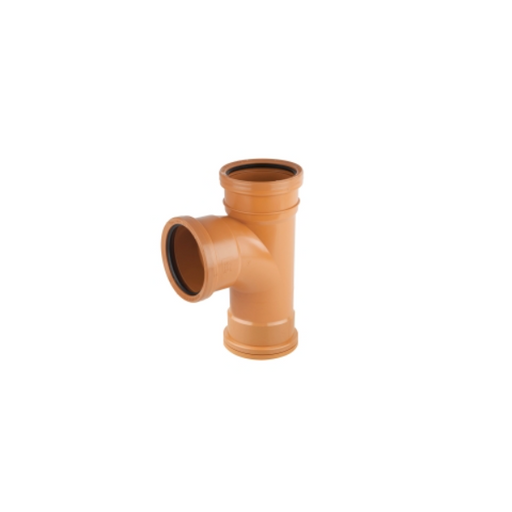 110mm Underground Drainage Equal T Junction Double Socket