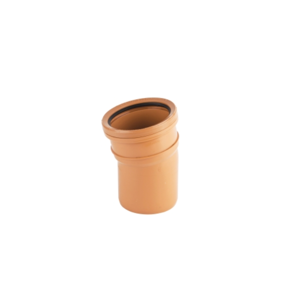 110mm Underground Drainage Single Socket Short Radius Bend 11.5 Degree