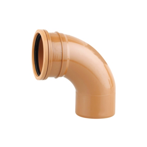 110mm Underground Drainage Single Socket Short Radius Bend 87 Degree