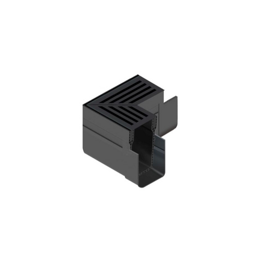 ACO Threshold Drain Corner Unit Black