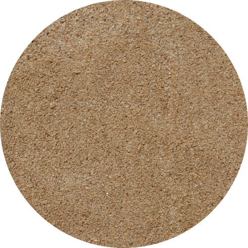 Round cork board with a textured surface on a white background