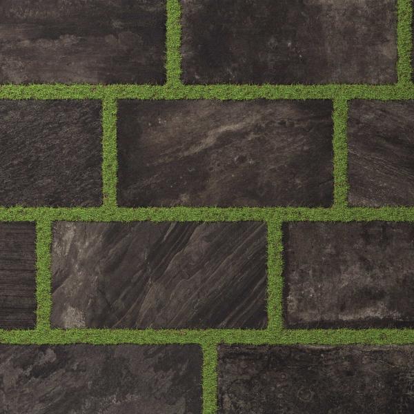 Global Stone Florence Black Slate brick pattern