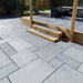 Global Stone Gardenstone Limestone Charred Oak installed