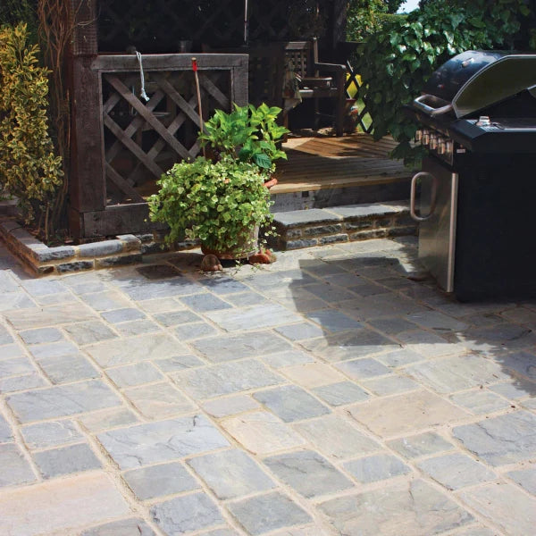 Global Stone Old Rectory Cobbles Monsoon installed