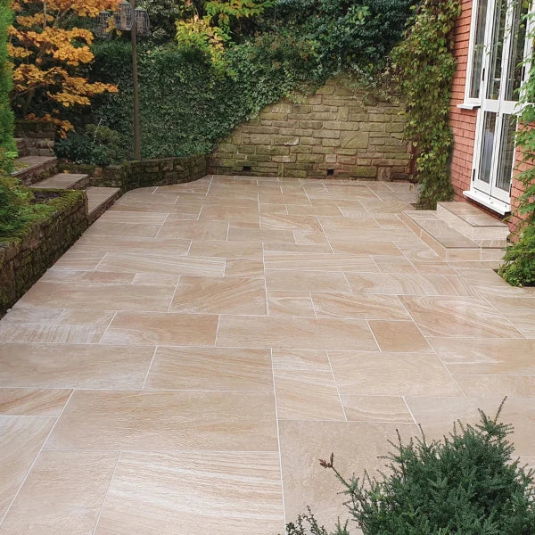 Global Stone Sandstone Porcelain Patina installed UK Building Supplies 