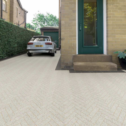 Marshalls Modal X Smooth Light Granite installed UK Building Supplies 