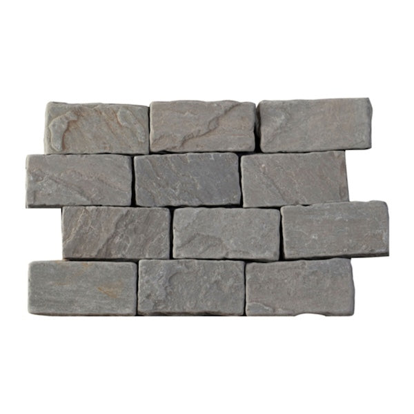 Strata Stones Block Setts Charcoal laid dry