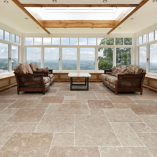 Strata Stones Heritage Cepes Antique Limestone installed