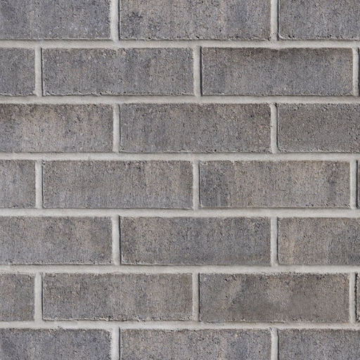 Tobermore Kingston Slate smooth concrete facing bricks laid in stretcher bond pattern