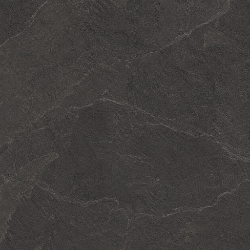 Close-up texture of Anthracite porcelain paving showing a dark charcoal stone-effect surface with subtle slate-style veining.