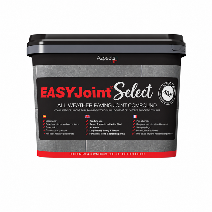 Azpects EASYJoint Select Jet Black all-weather paving joint compound tub