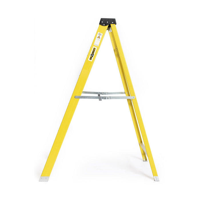 Drabest fibreglass swingback ladder side view