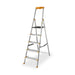 Drabest MAX aluminium wide step ladder with integrated tool tray