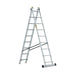 Drabest PRO 2-section extension ladder showing professional aluminium construction