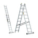 Drabest PRO 2-section aluminium extension ladder