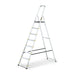 Drabest PRO aluminium step ladder in taller 8-step configuration
