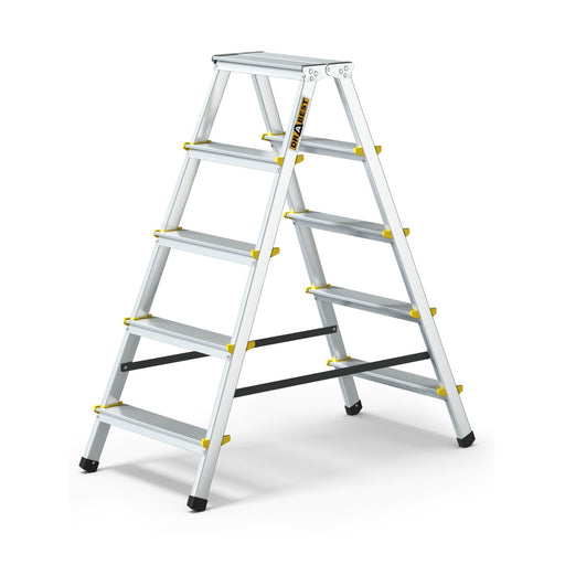 Drabest PRO aluminium double-sided step ladder