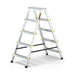 Drabest PRO aluminium double-sided step ladder