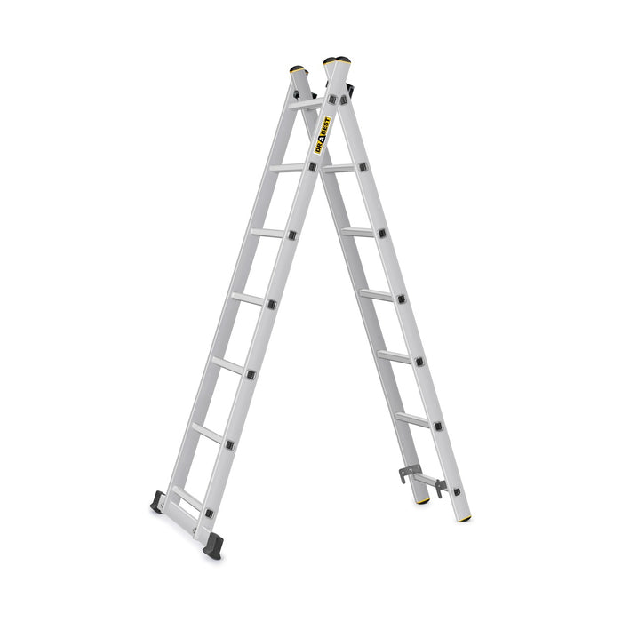 Drabest PRO ladder scaffolding configured as an extension ladder