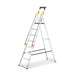 Drabest PRO SUPA STEP safety platform ladder in taller configuration