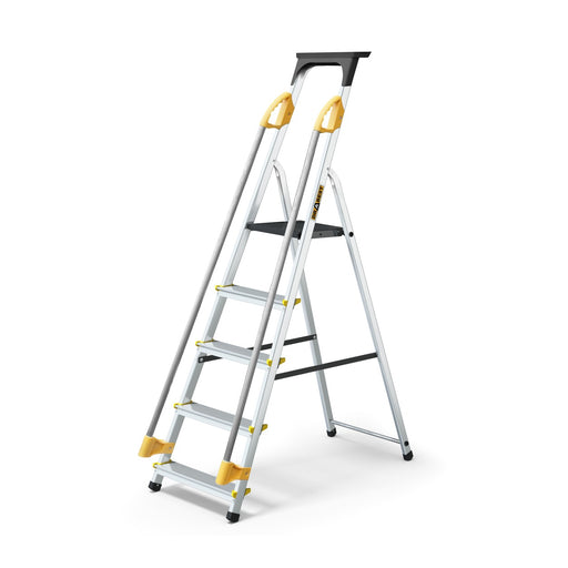 Drabest PRO SUPA STEP safety platform ladder with handrails