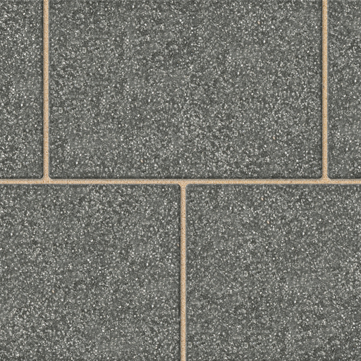 Marshalls Atlas Dark Grey concrete block paving with a textured granite-inspired finish.