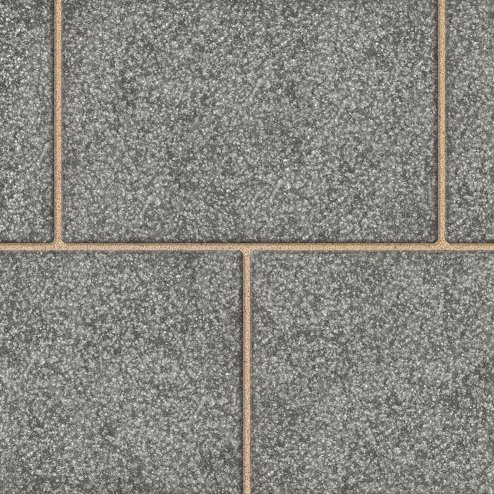 Marshalls Atlas Mid Grey concrete block paving with a textured granite-inspired finish.