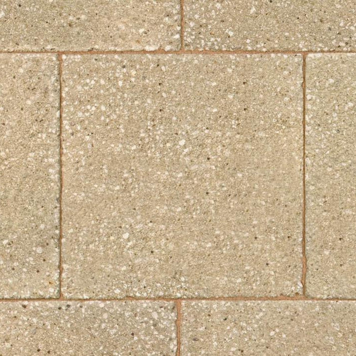 Marshalls Charnwood paving in Buff showing the textured concrete surface