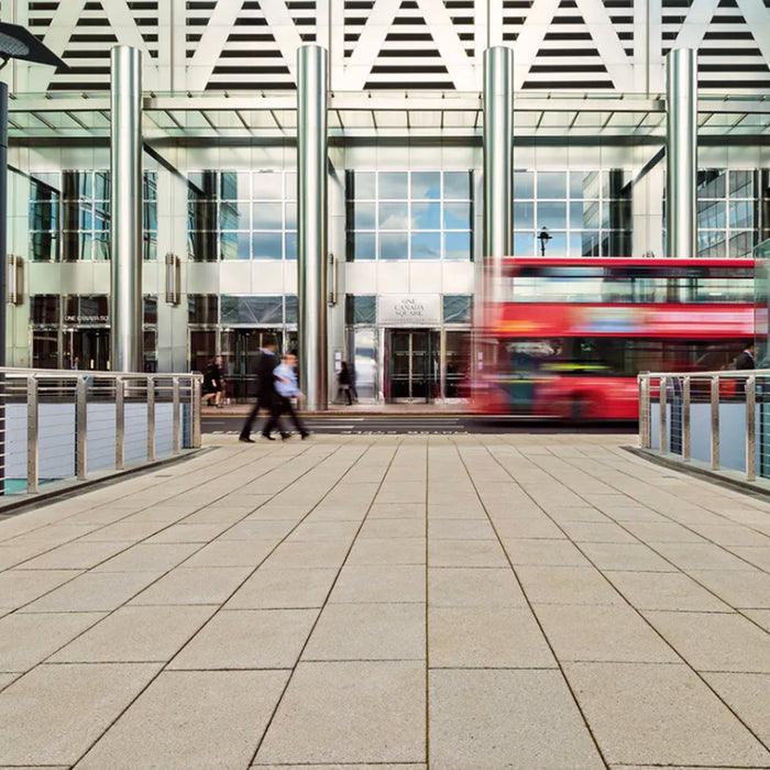 Marshalls Charnwood paving installed in a pedestrian public realm scheme
