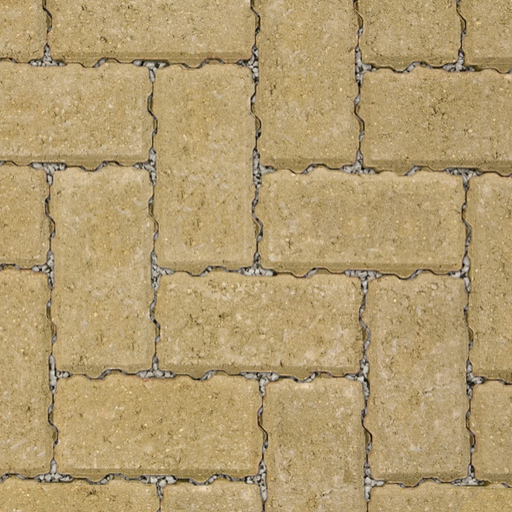 Marshalls Driveline Priora buff block paving laid in herringbone pattern