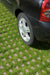 Marshalls Grassguard permeable paving installed in a grass parking area