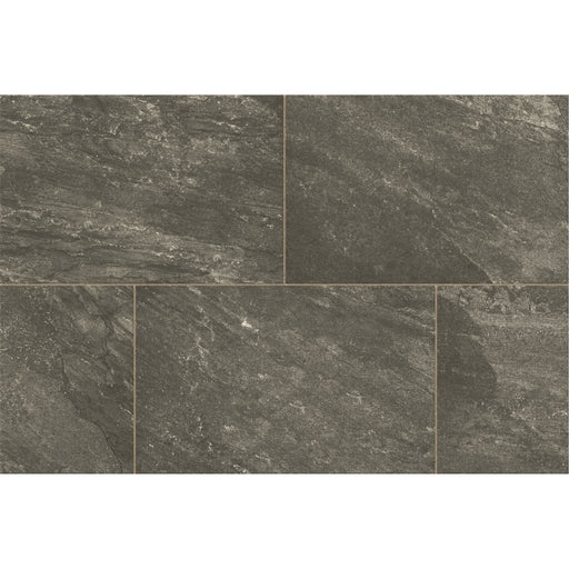Marshalls Juno Anthracite porcelain paving swatch showing dark stone-effect slab texture and joint lines