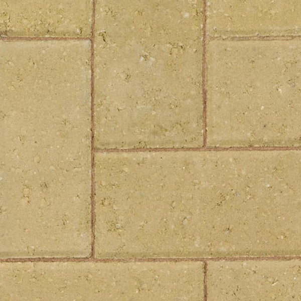 Marshalls Keyblok Buff block paving swatch from UK Building Supplies