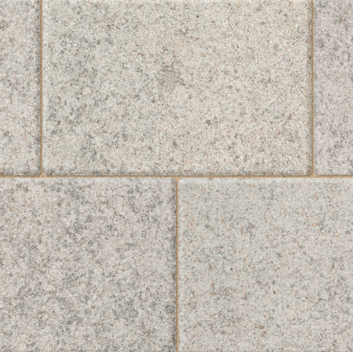 Close-up of gray stone tiles with a subtle pattern