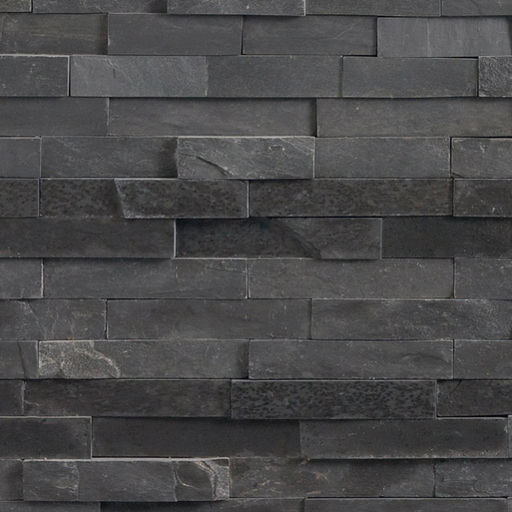 Marshalls Stoneface Drystack Veneer in Slate Dusk dry-stack stone wall finish
