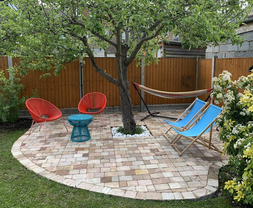 Paveworld Amber Quartz tumbled block paving