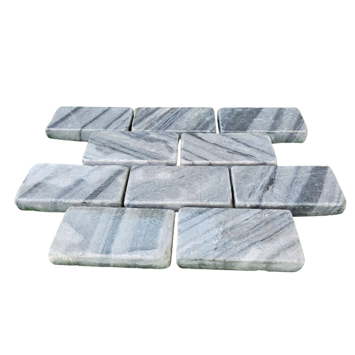 Paveworld Ash Grey Marble block paving for driveways and patios