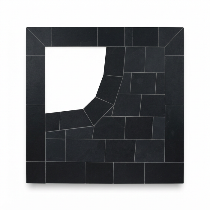 Paveworld Black Lime 22mm calibrated limestone paving