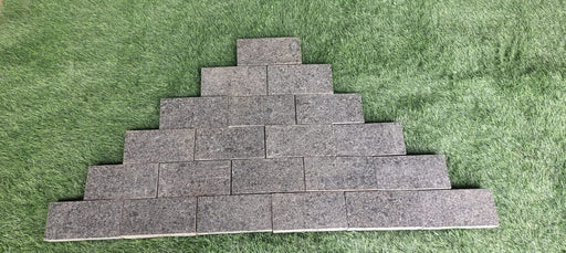Black Pearl 200 x 100mm flamed granite driveway setts by Paveworld