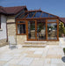 Paveworld Chivas Mint Goose smooth sandstone paving installed patio