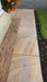 Paveworld Chivas Rainbow sandstone installed paving with natural colour variation