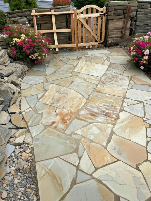 Paveworld Crazy Paving Autumn White natural stone paving