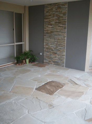 Paveworld Crazy Paving Mint Fossil sandstone paving