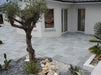 Paveworld Elite Kotah Blue limestone paving installed garden patio