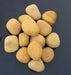 Paveworld Golden Sandstone Pebbles showing smooth tumbled golden stone finish