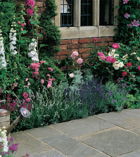 Paveworld Heritage Raj Green tumbled sandstone paving detail